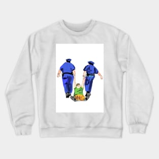 police arresting people Crewneck Sweatshirt